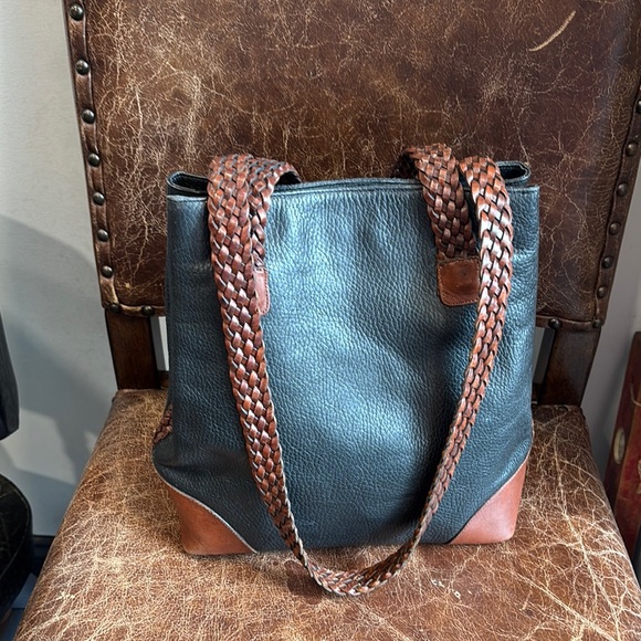 Vintage Nine West Black and Brown leather Hobo Bag - Picture 12 of 12